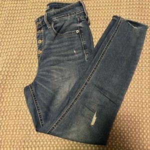 Old Navy Rockstar Super Skinny High Rise Secret Slim Pockets 6 Regular